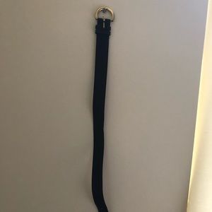 Coach Belt Small black leather w gold buckle